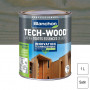 Lasure Tech-Wood Bois grisé satin 1L BLANCHON