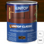 Lasure de protection décorative Classic Chêne foncé satin 5L LINITOP