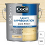 Lasure d'imprégnation LX5000 Incolore satin 3L CECIL