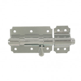 Verrou de box à visser avec gâche inox AFBAT Verrou de box à visser avec gâche inox AFBAT