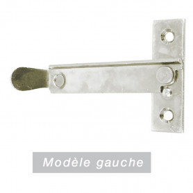 Arrêt persienne à visser avec butée - gauche - zingué blanc AFBAT Arrêt persienne à visser avec butée - gauche - zingué blanc AFBAT