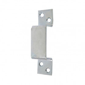 Gâche rectangulaire à visser pour verrou zingué blanc AFBAT Gâche rectangulaire à visser pour verrou zingué blanc AFBAT