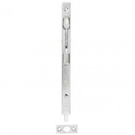 Verrou de porte à levier zingué blanc AFBAT Verrou de porte à levier zingué blanc AFBAT