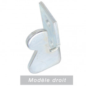 Agrafe picarde coudée zingué blanc AFBAT Agrafe picarde coudée zingué blanc AFBAT