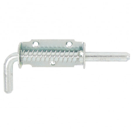 Verrou pistolet à ressort zingué blanc AFBAT
