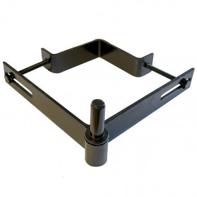 Gond à collier réglable pour poteau de 120 à 150mm noir AFBAT Gond à collier réglable pour poteau de 120 à 150mm noir AFBAT