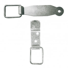 Loquet droit avec support zingué blanc AFBAT Loquet droit avec support zingué blanc AFBAT