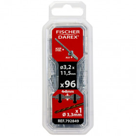 Sachet 5 colliers simples plomberie Ø50mm acier zingué - Batifix