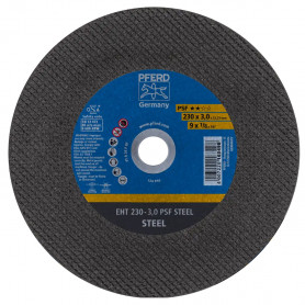 Disque à tronçonner EHT 230x3,0x22,23mm droit PSF STEEL pour acier PFERD Disque à tronçonner EHT 230x3,0x22,23mm droit PSF STEEL pour acier PFERD