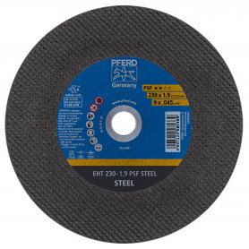 Disque à tronçonner EHT 230x1,9x22,23mm droit PSF STEEL pour acier PFERD Disque à tronçonner EHT 230x1,9x22,23mm droit PSF STEEL pour acier PFERD
