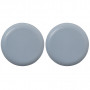 2 Patins glisseur PTFE adhésif gris Ø63mm