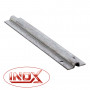 Kit complet portail coulissant roue inox gorge U en applique Ø80x20mm + rail 6m ESTEBRO