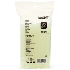 Bâtons de colle transparente ECO-T Ø12x190mm 1kg RAPID Bâtons de colle transparente ECO-T Ø12x190mm 1kg RAPID