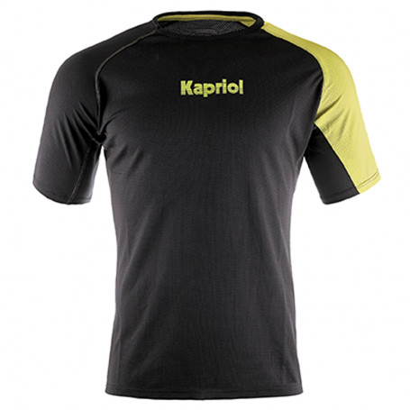 Tee-shirt manches courtes respirant QUICK DRY noir KAPRIOL