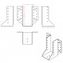 Sabot solive à ailes extérieures SAE340/64/2 SIMPSON